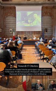 L'AVVOCATO SOLA ALLA CONFERENZA IL MOVENTE, PROFILI SOSTANZIALI E PROBATORI